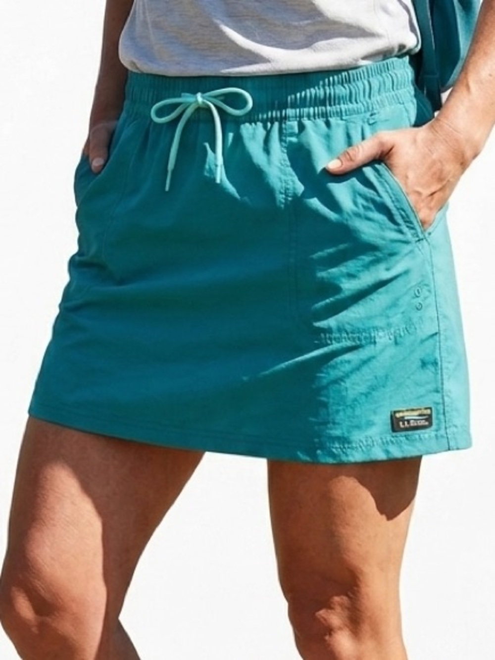 L.L Bean Nylon Athletic Mini Skirt Size Large Gorpcore Hiking Sporty Quick Dry